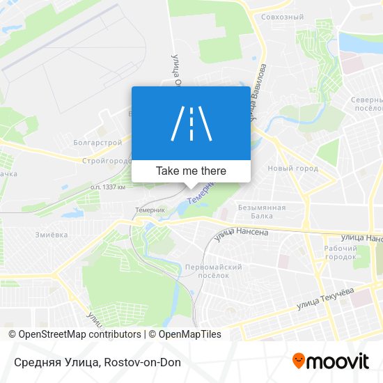 Средняя Улица map