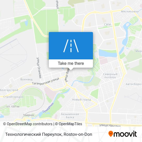 Технологический Переулок map
