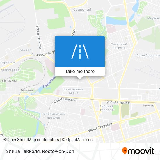 Улица Гаккеля map