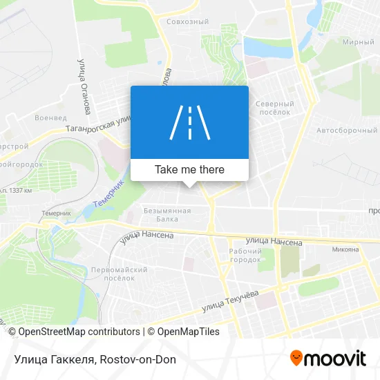 Улица Гаккеля map