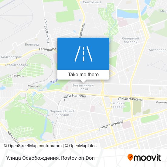 Улица Освобождения map