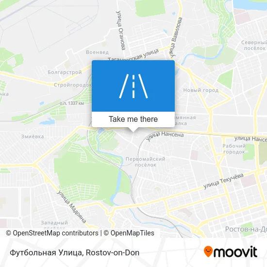 Футбольная Улица map