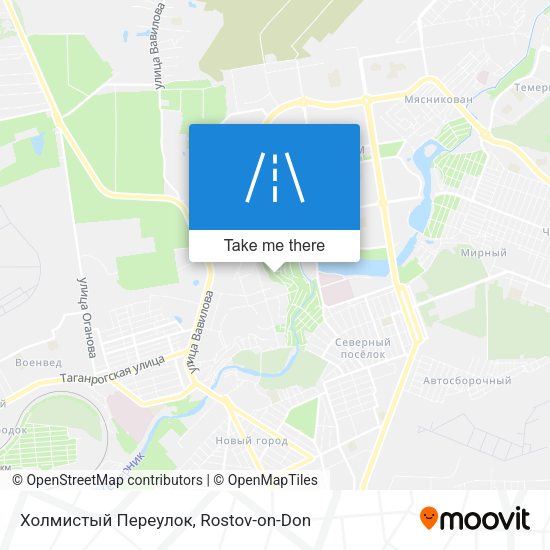 Холмистый Переулок map