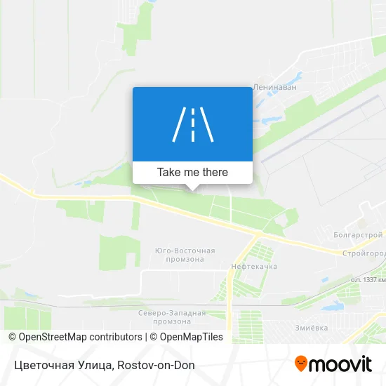 Цветочная Улица map