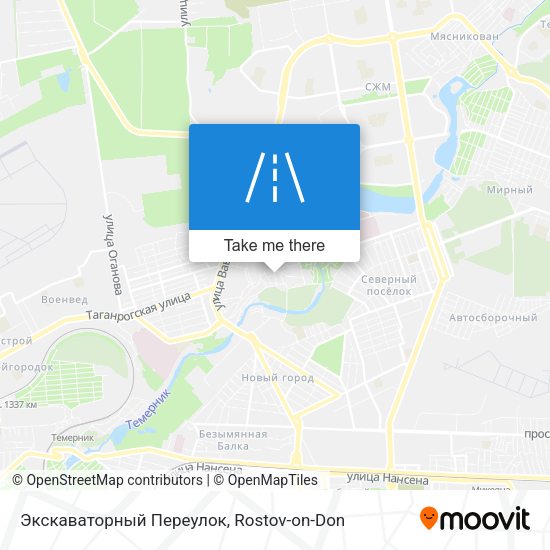 Экскаваторный Переулок map