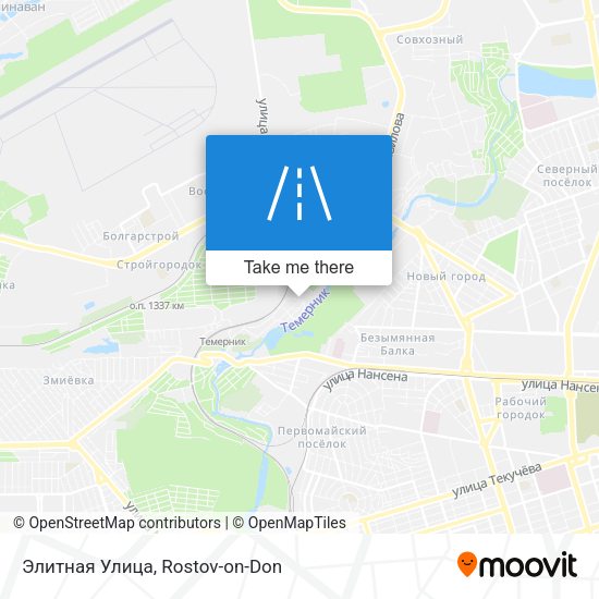Элитная Улица map