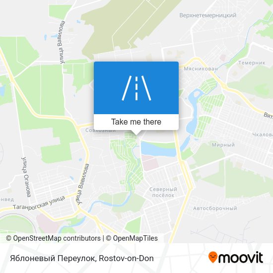 Яблоневый Переулок map