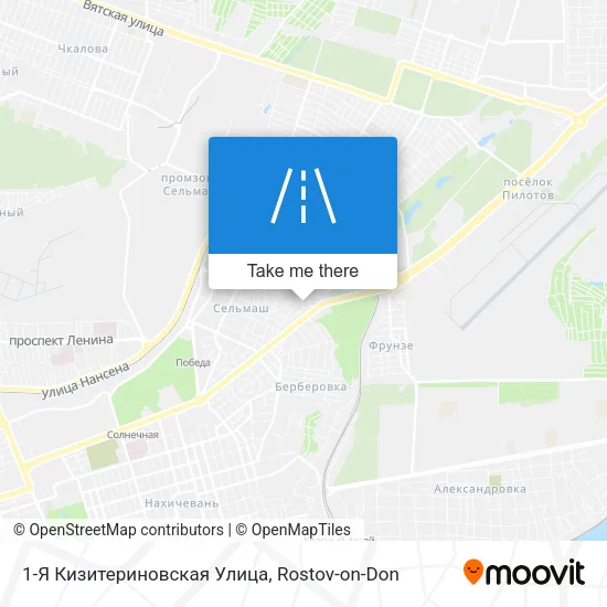 1-Я Кизитериновская Улица map