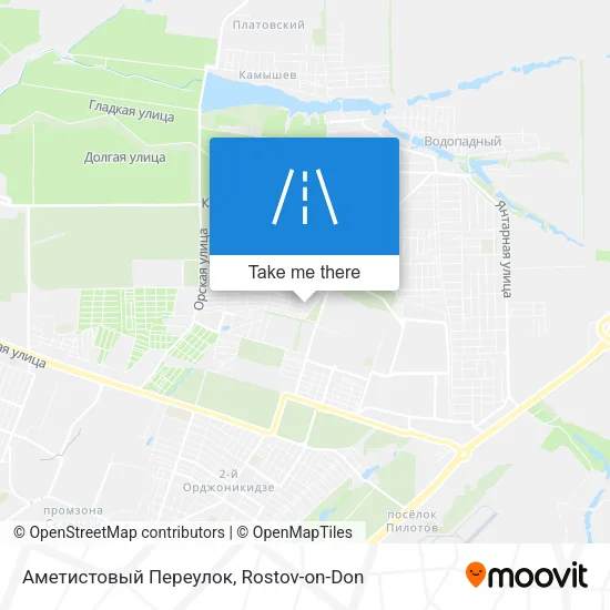 Аметистовый Переулок map