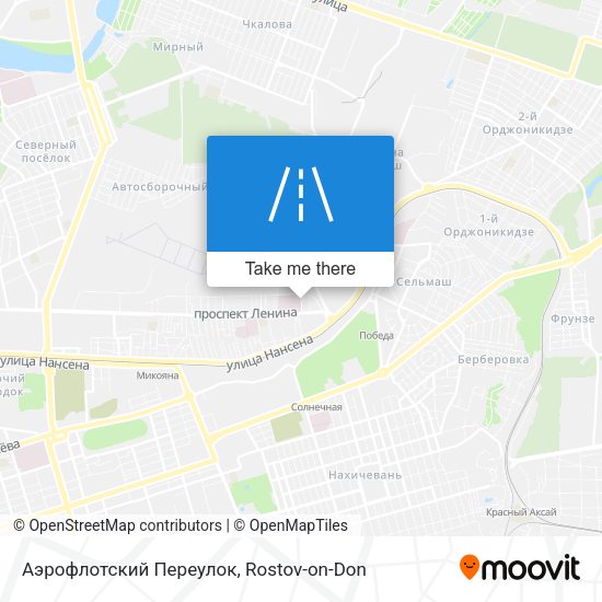 Аэрофлотский Переулок map