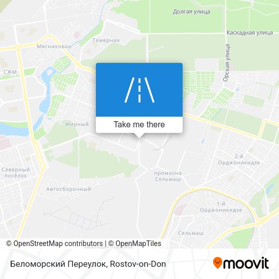 Беломорский Переулок map
