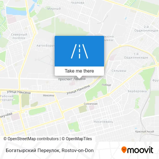 Богатырский Переулок map