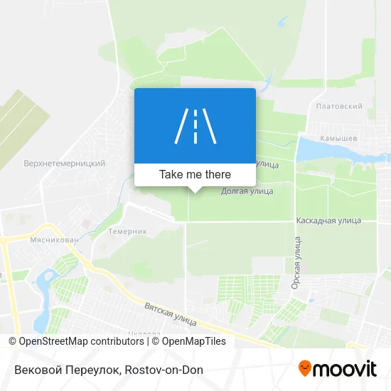 Вековой Переулок map