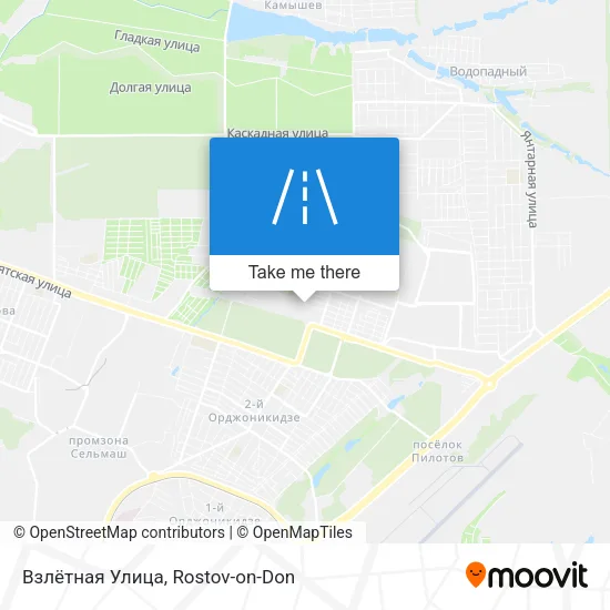 Взлётная Улица map