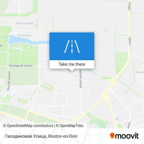 Гвоздиковая Улица map