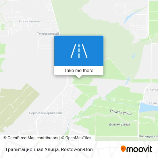 Гравитационная Улица map