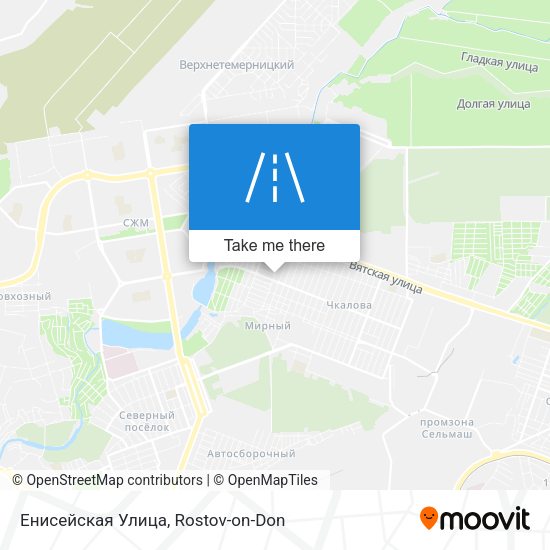 Енисейская Улица map