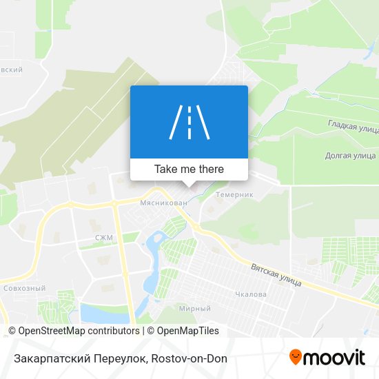 Закарпатский Переулок map