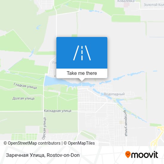 Заречная Улица map