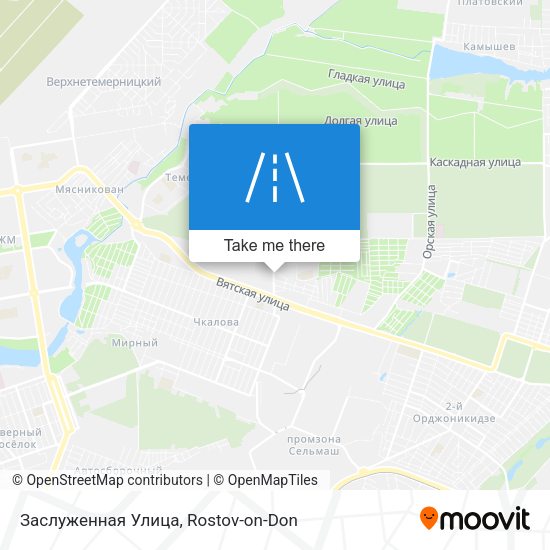 Заслуженная Улица map