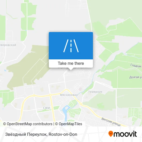 Звёздный Переулок map