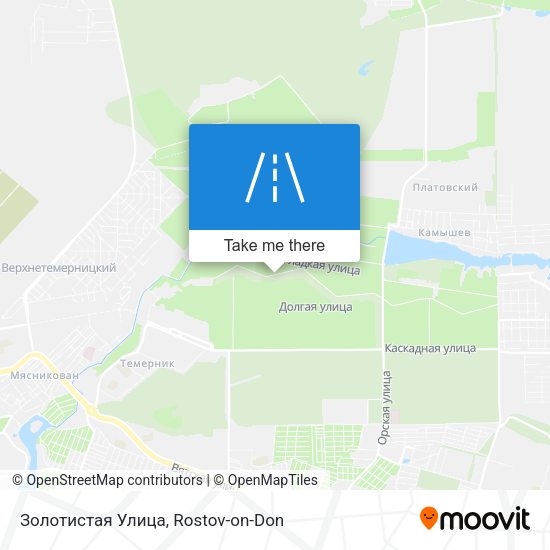 Золотистая Улица map