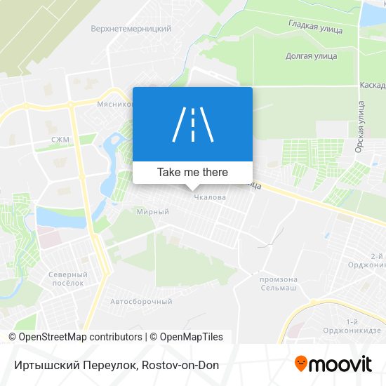Иртышский Переулок map