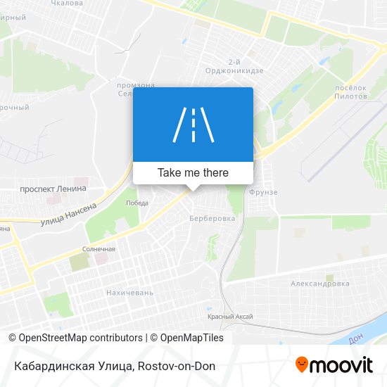 Кабардинская Улица map