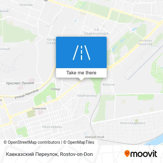 Кавказский Переулок map