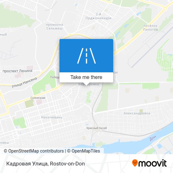 Кадровая Улица map