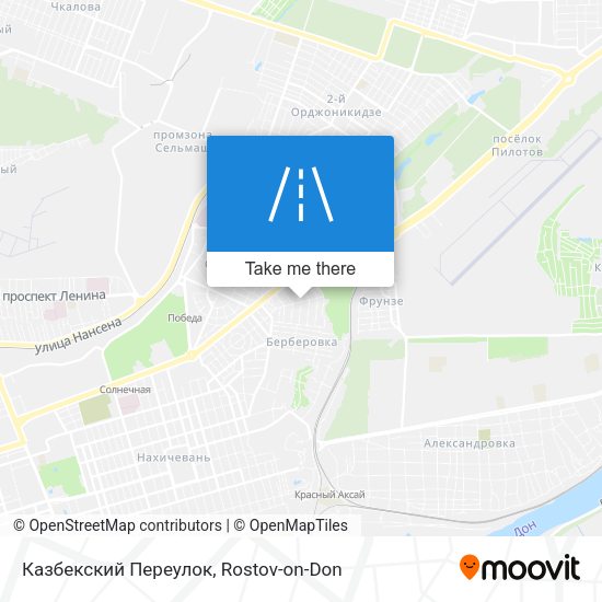Казбекский Переулок map