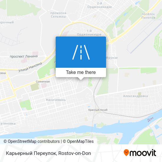 Карьерный Переулок map