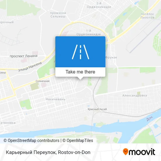 Карьерный Переулок map