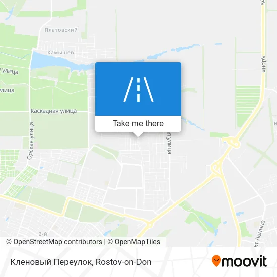 Кленовый Переулок map