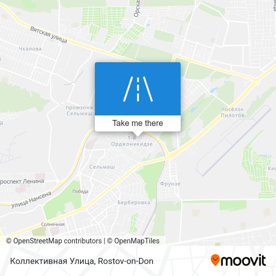Коллективная Улица map