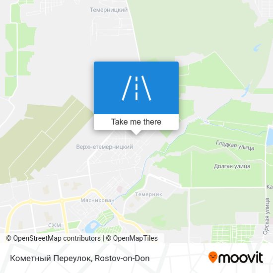 Кометный Переулок map