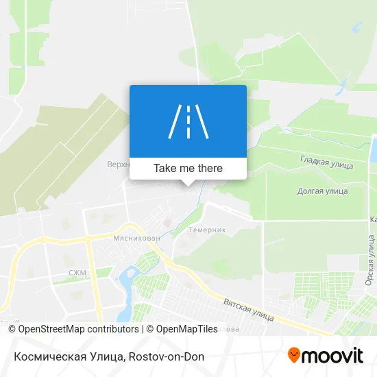 Космическая Улица map