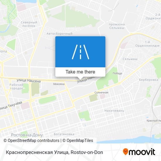 Краснопресненская Улица map