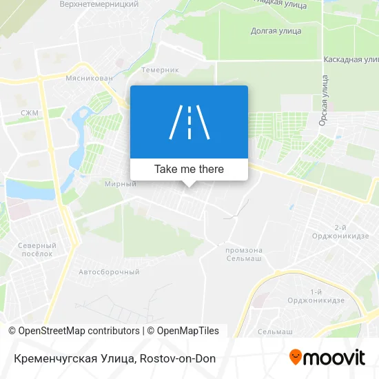 Кременчугская Улица map