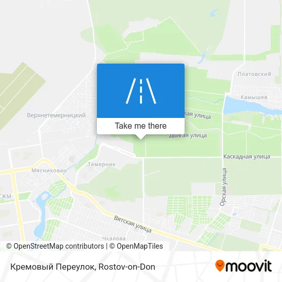 Кремовый Переулок map