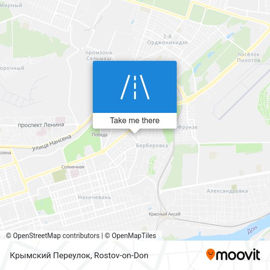 Крымский Переулок map