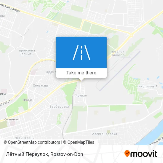 Лётный Переулок map