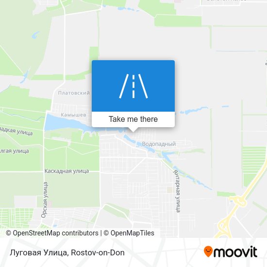 Луговая Улица map