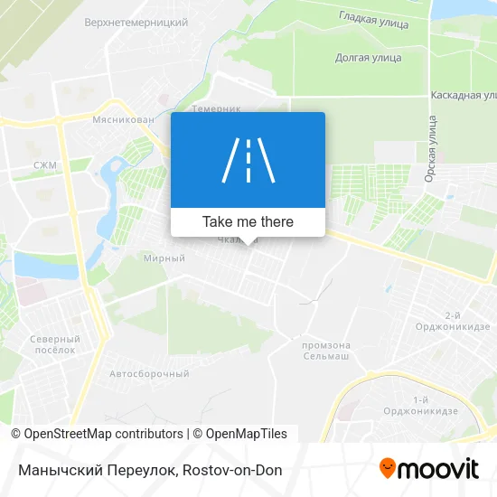 Манычский Переулок map