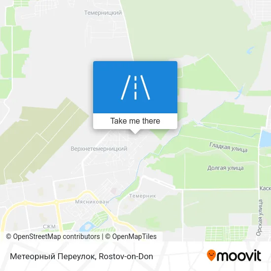Метеорный Переулок map