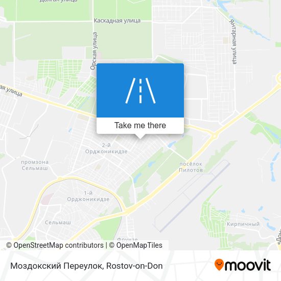 Моздокский Переулок map