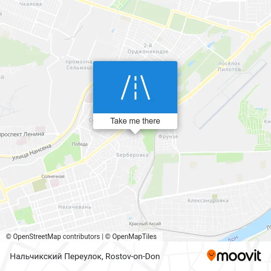 Нальчикский Переулок map