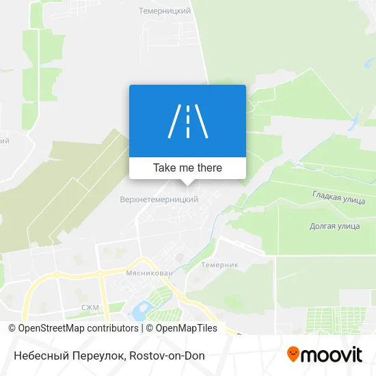 Небесный Переулок map