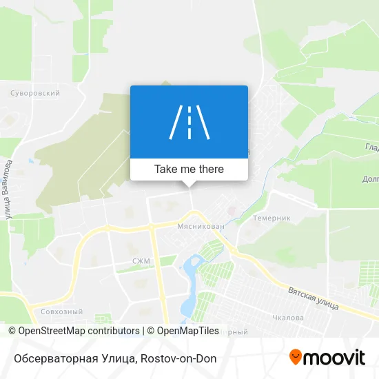 Обсерваторная Улица map