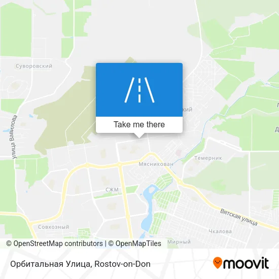 Орбитальная Улица map